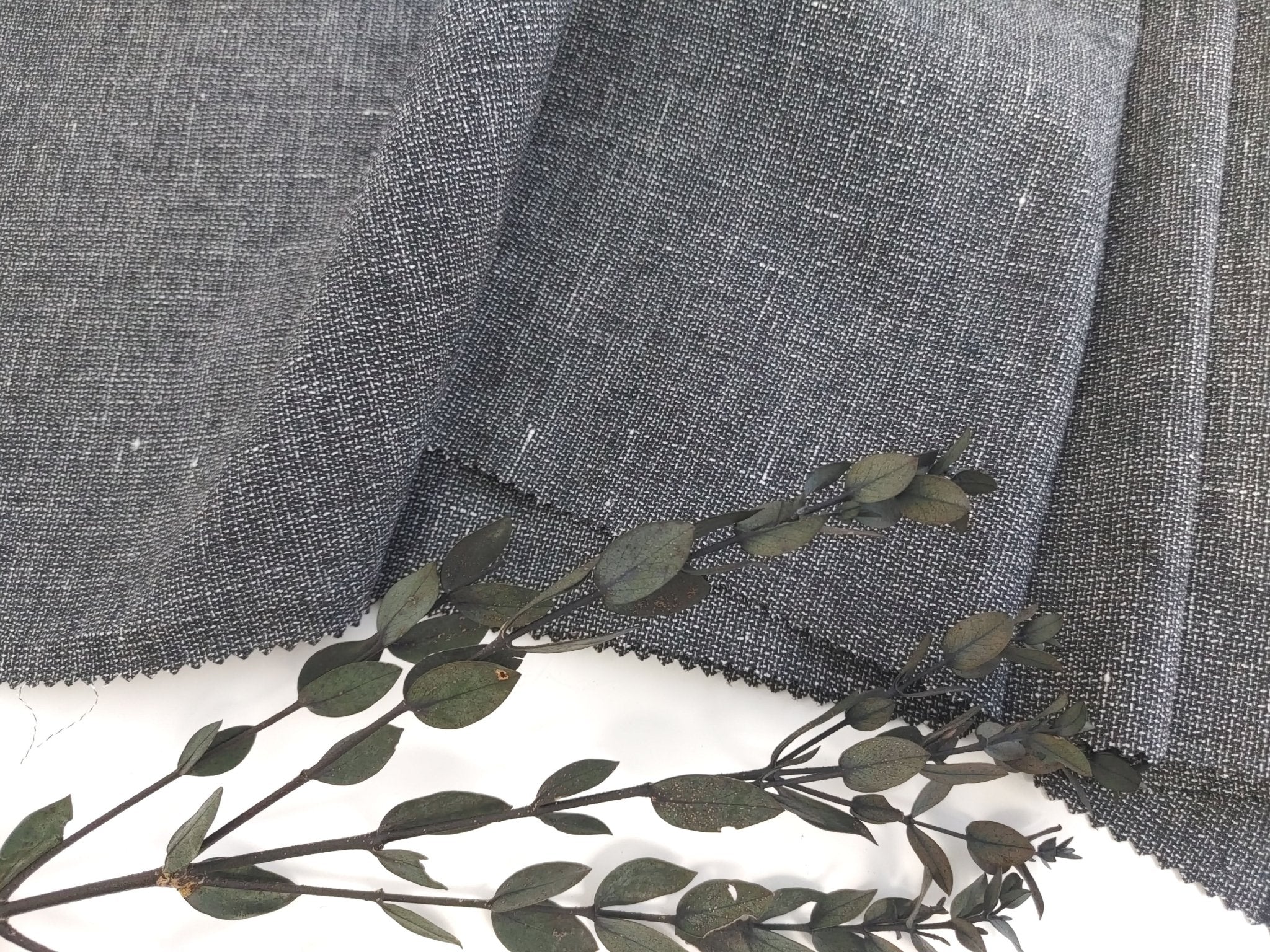 Dressmaking Fabric  Thalia Metallic Stripe Dobby Cotton - Off