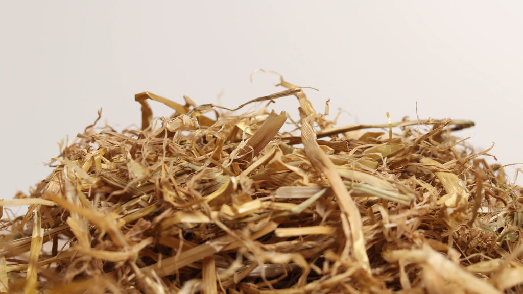 hay compost cover close up