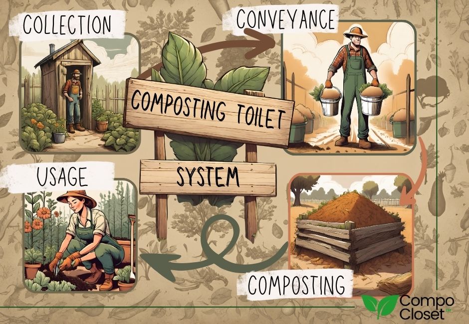 how a composting toilet system works