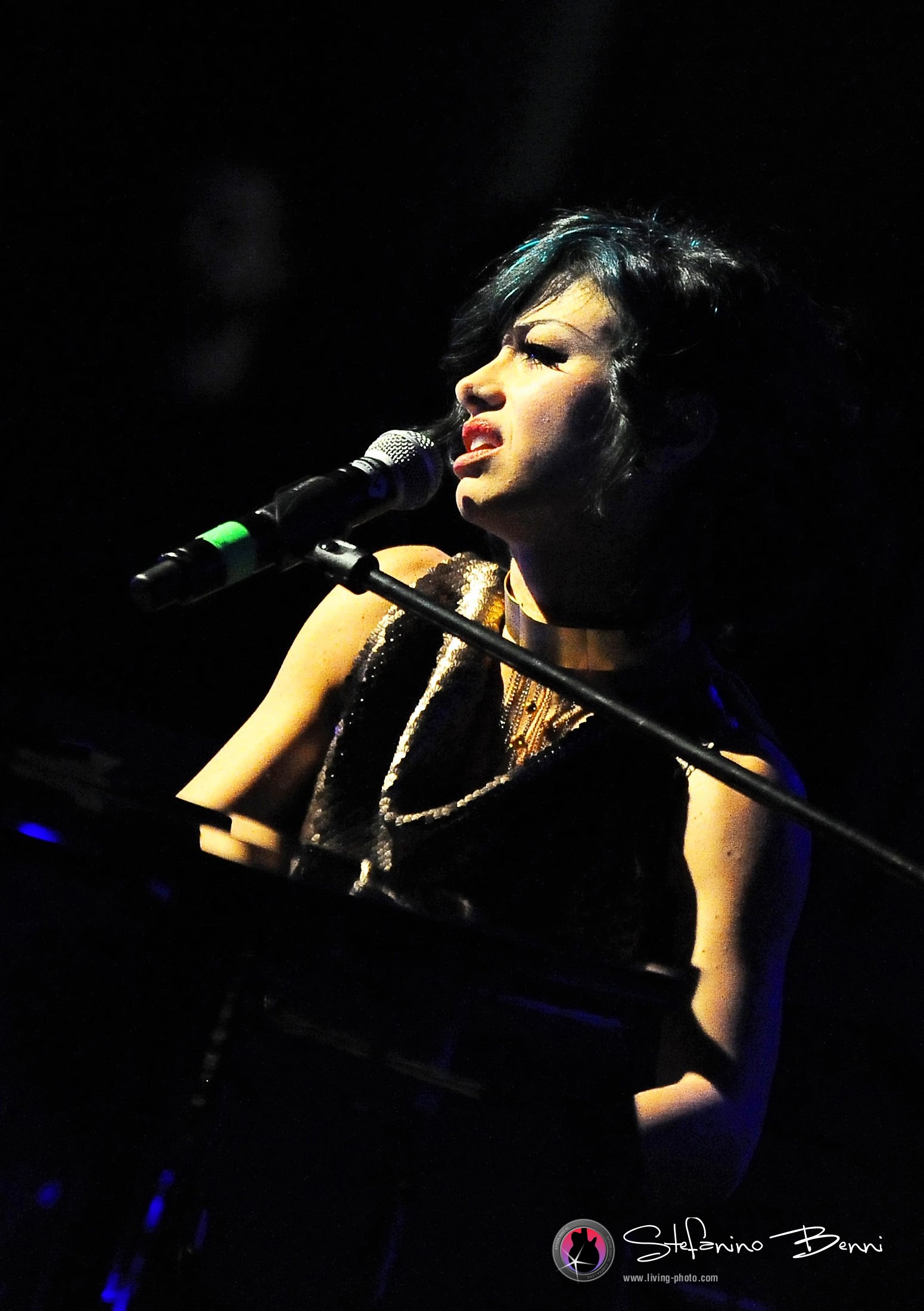 Dolcenera indossa la collana Roots di Roberta Risolo al Blu Note di Milano-dettaglio