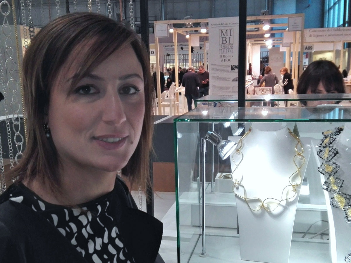 Roberta Risolo e la sua Collana Tears alla mostra Scatenata in Fiera Homi - Milano