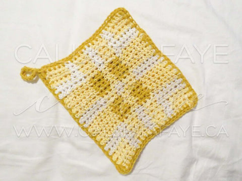 plaid crochet pattern, plaid crochet pattern free, free plaid pot holder pattern, free crochet plaid pattern