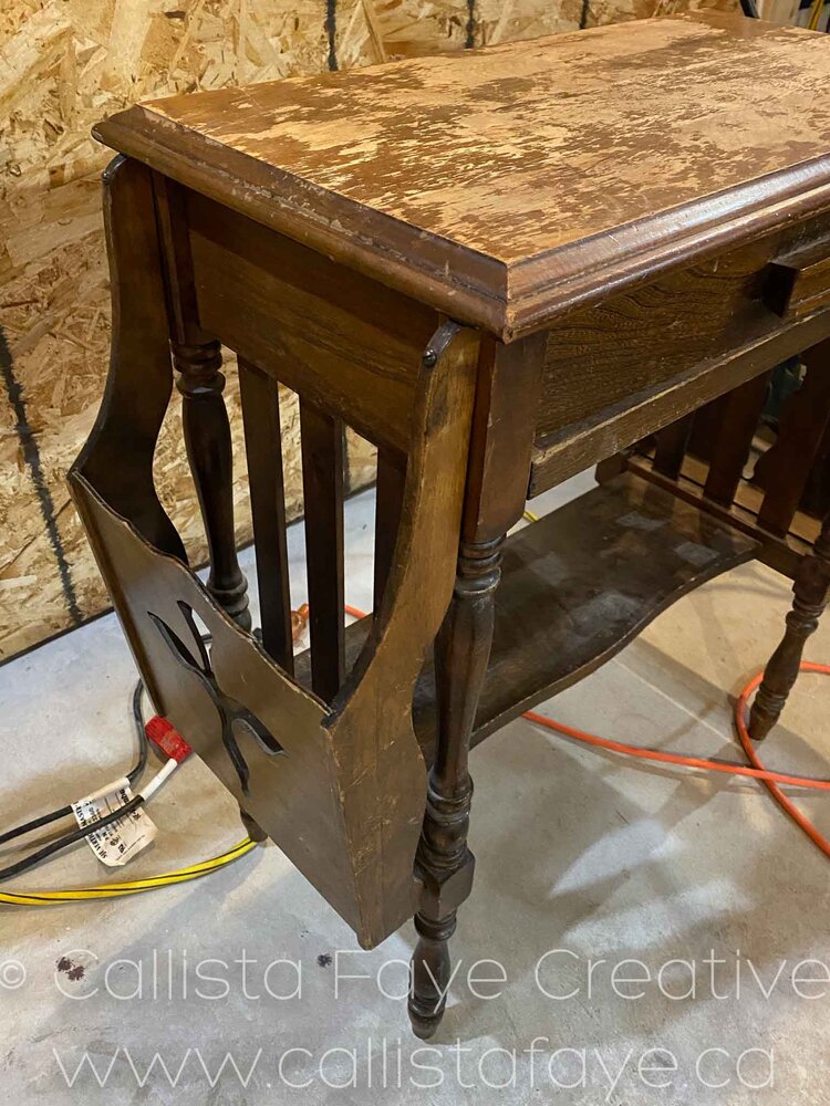 fusion mineral paint algonquin antique telephone table makeover