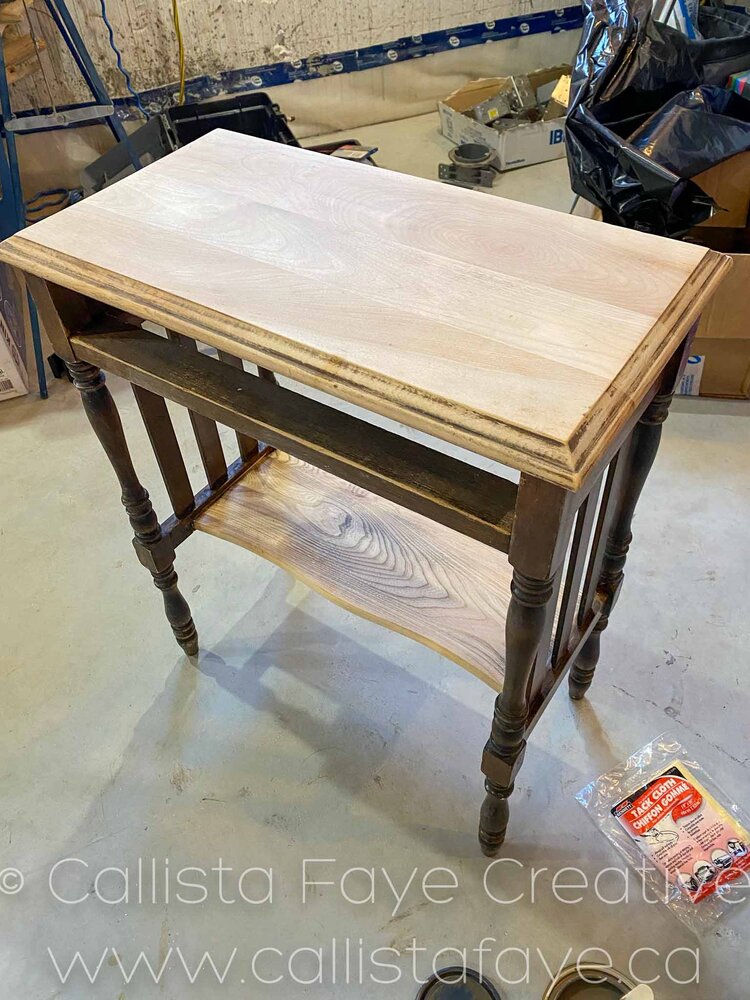 fusion mineral paint algonquin antique telephone table makeover