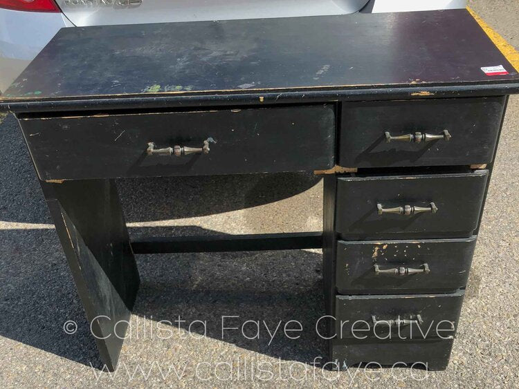 fusion mineral paint bayberry vintage desk restoration