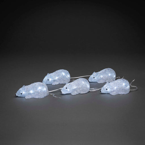 Konstsmide LED Acryl-Babypinguine, 5er-Set • LED-Deko bei