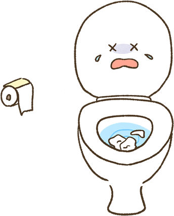 おしりふきはトイレに流しても大丈夫？