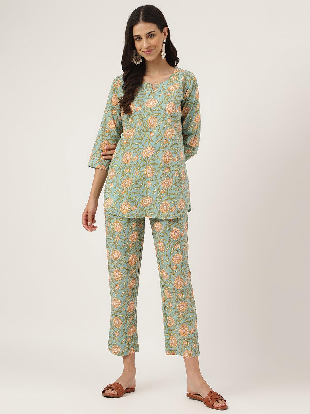 Printed Cotton Sleep Wear/ Night Wear/ Lazy Wear/ Lounge Wear/ Night Suit,  Pink at Rs 430/piece in Jaipur