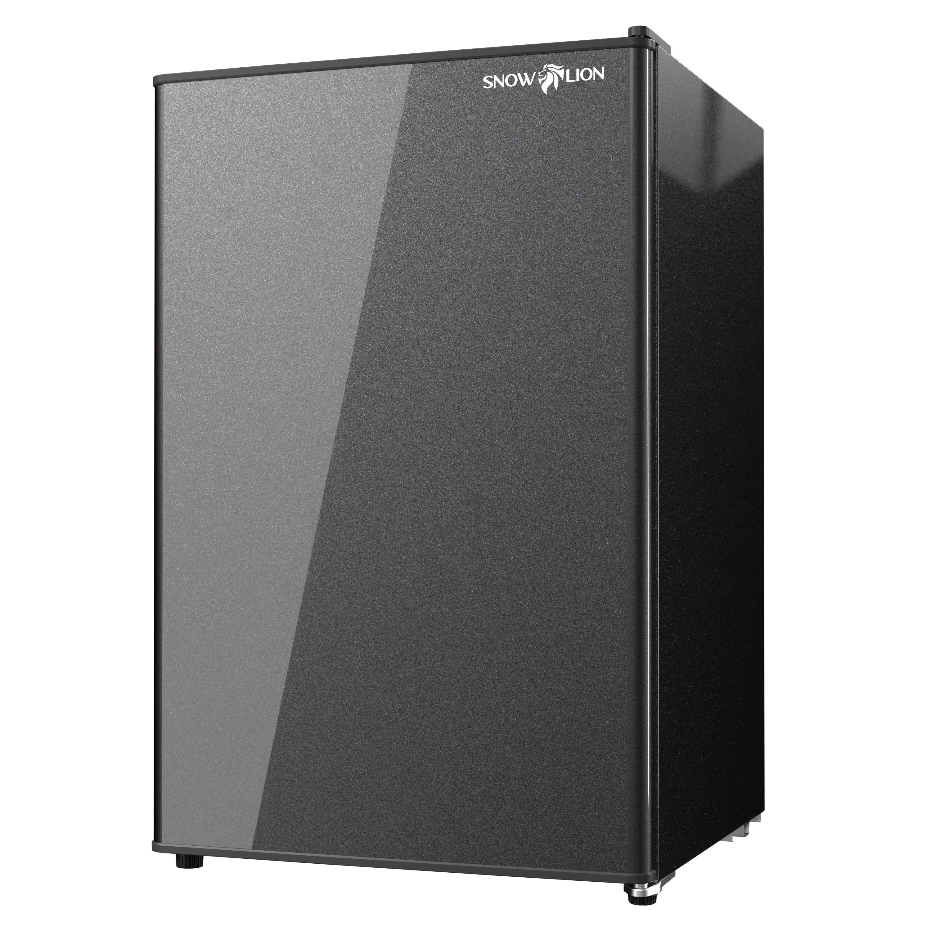 SnowLion Premium 122L Solid Door 4.3 Cu.ft. Freestanding Under-Counter Mini Fridge in Black