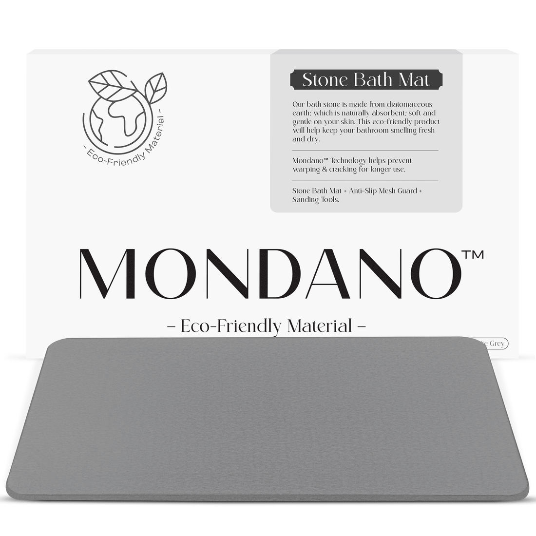 Luxury Stone Bath Mat - Quick-Drying Diatomaceous Earth Shower Mat for  Bathroom, Non Slip & Absorbent, Easy to Clean, Stylish & Durable, Instant  Dry, Water-Absorbing Bathroom Mat (White)