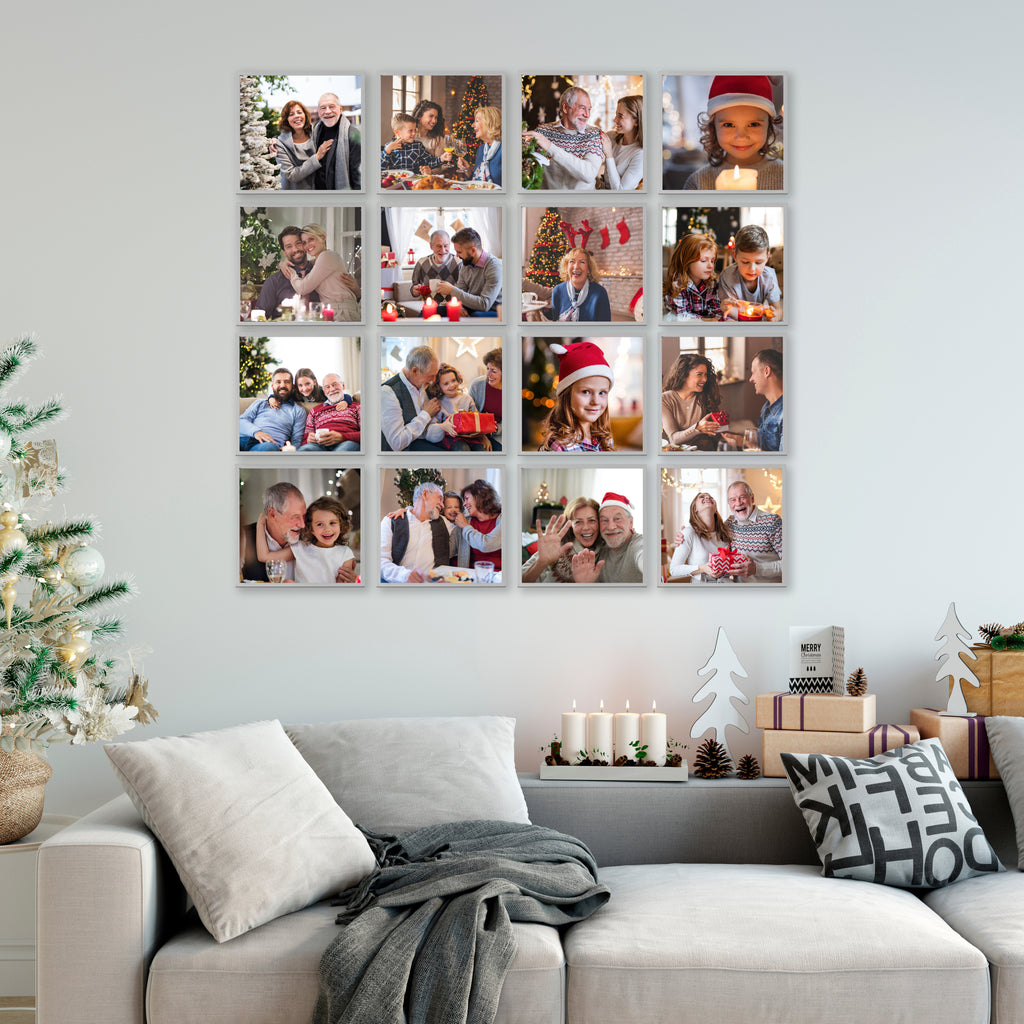 Magnetic Photo Tiles that snap together in seconds, Photo Wall Art