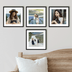 Restickable 8X8 Framed Photo Prints - Picture Frames - 8X8 Frame
