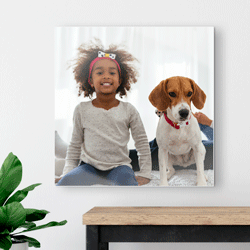 Chic Glass TilePix Photo Tiles 16x16 - Restickable, Magnetic Picture Tiles with No Nails Needed - Luxury Gifts