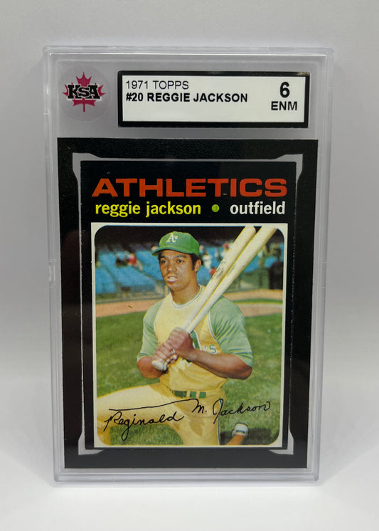 1971 Topps #20 Reggie Jackson EX 