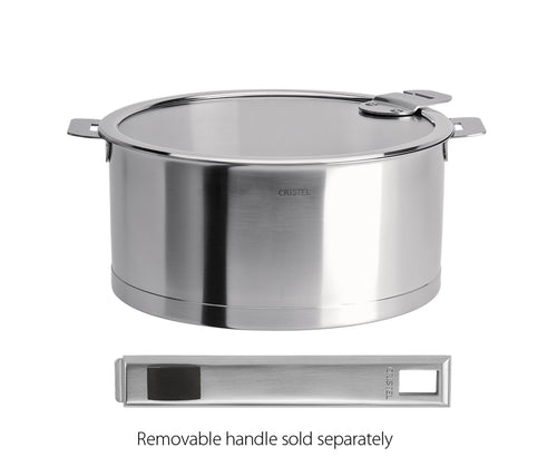 Stainless stock pot - Removable Strate - Strate removable handle, Saucepans  - Cristel