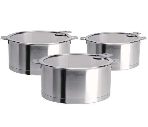 Cristel Mutine Removable Handle - 13-Pc Stainless Steel Cookware Set –  Chef's Arsenal