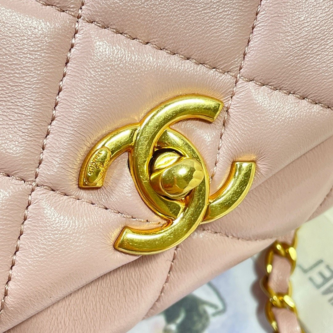 CHLMini Flap Bag Gold Hardware PiNike For Women Handbags, Shoulder Bags 6.7in/17cm AS3365 2146