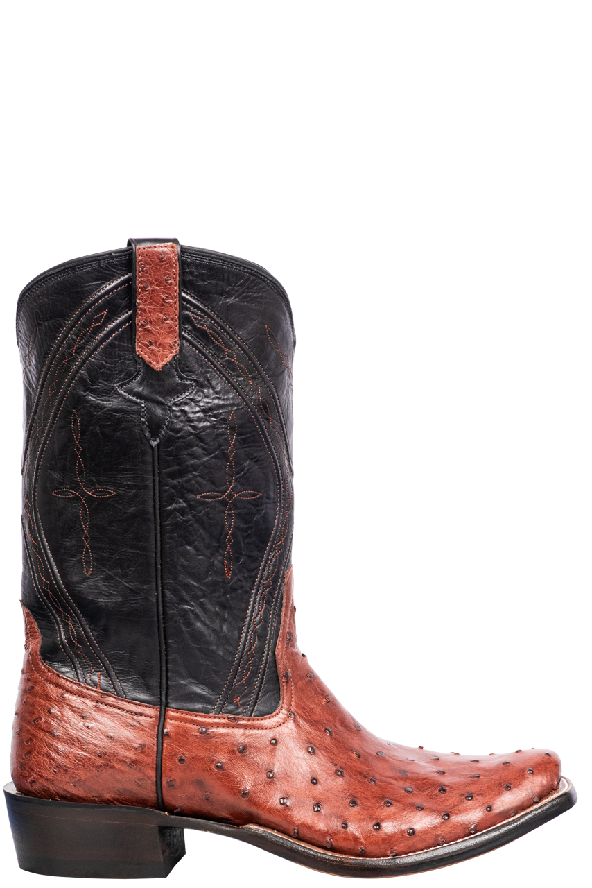 Ostrich Cowboy Boots: Full Quill & Smooth