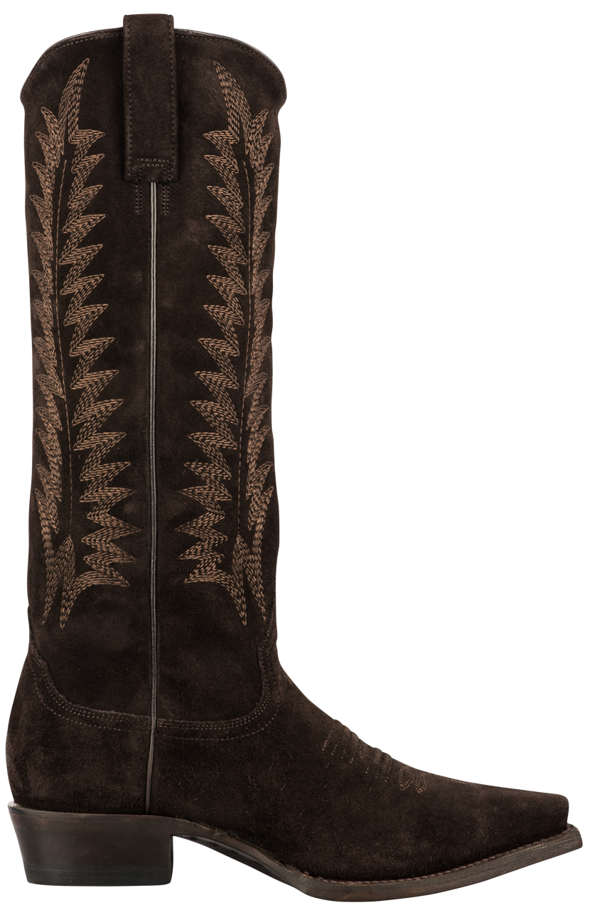 Stetson Women's Brown Suede Cowgirl Boots