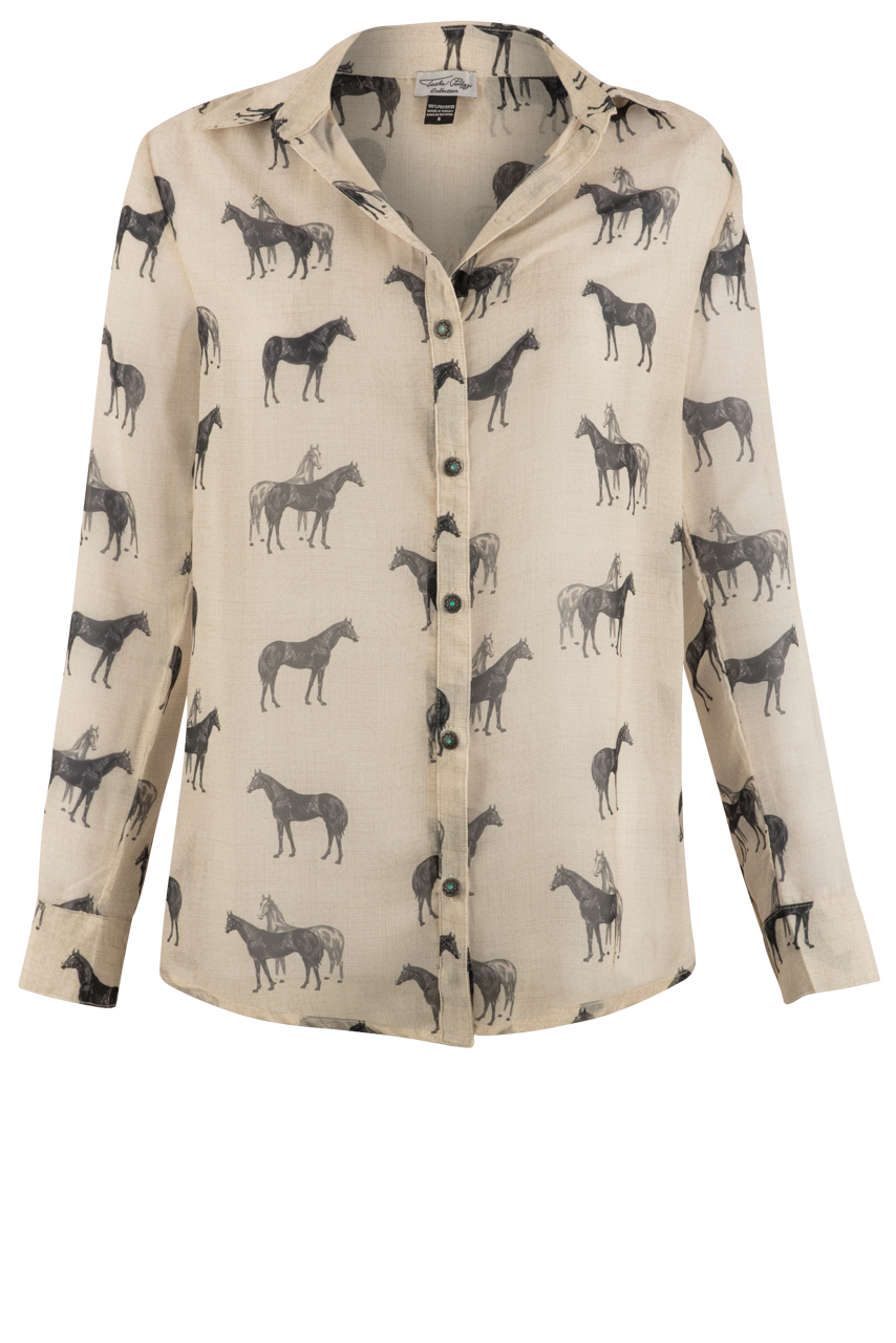 Tasha Polizzi Stallion Horse Blouse