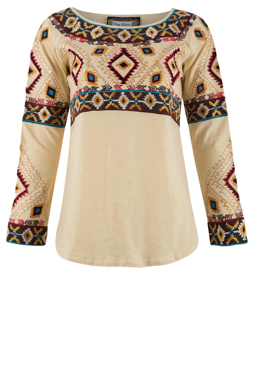 Vintage Collection Embroidered Spirit Top