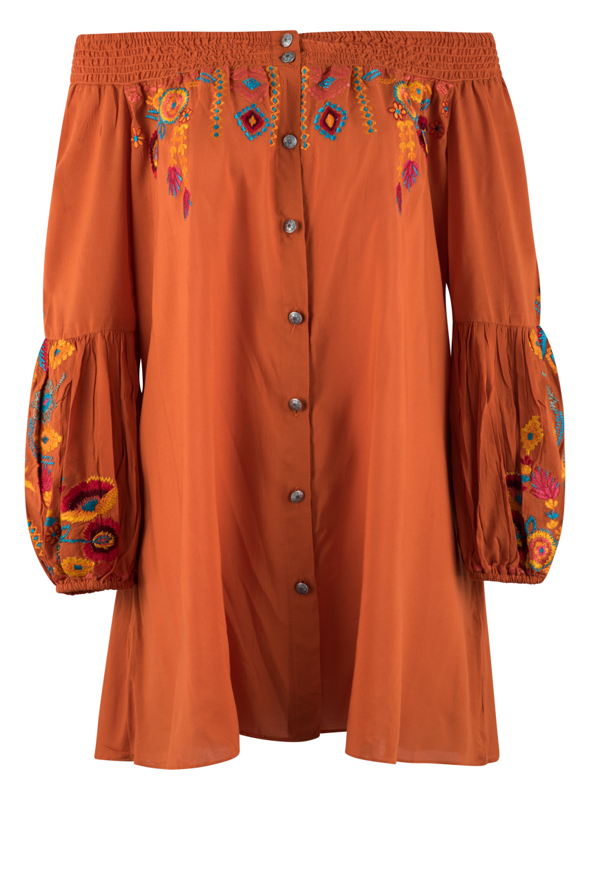 Vintage Collection Fire Coral Tunic Top