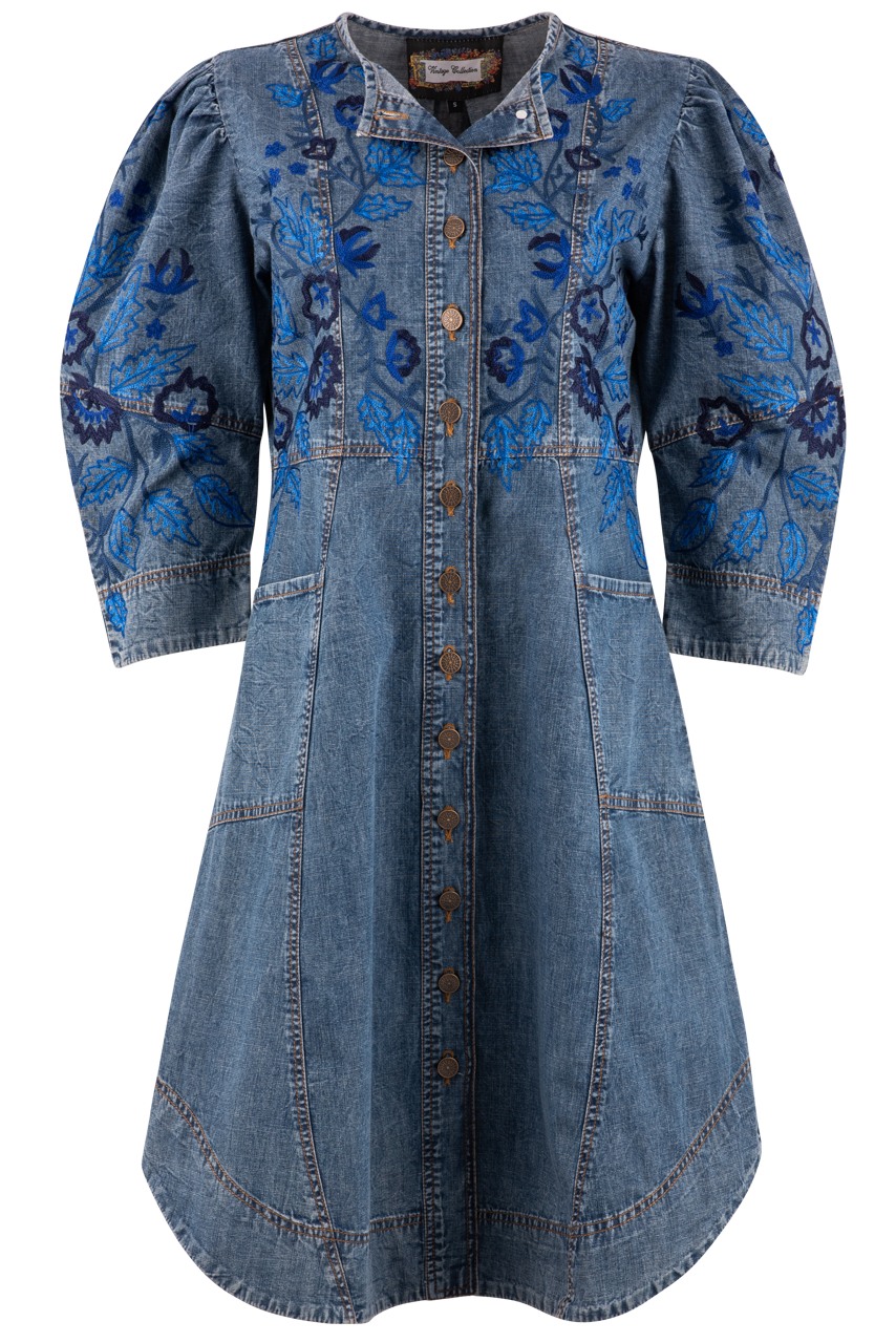 Vintage Collection Embroidered Denim Jacket Dress