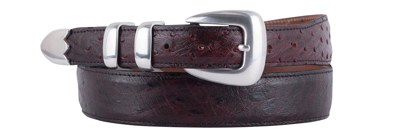 Designer Inspired Burgundy Belt