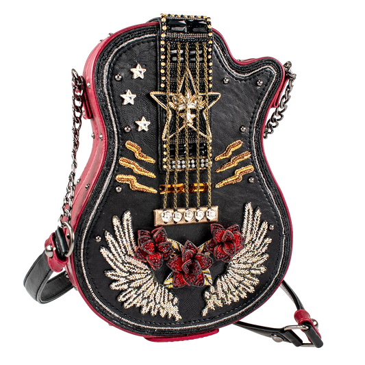 Turn It Up Embellished Guitar Crossbody Handbag - Mary Frances