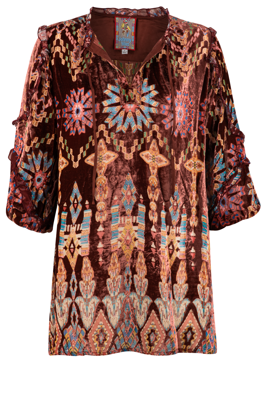 Johnny Was Burnout Mali Tunic