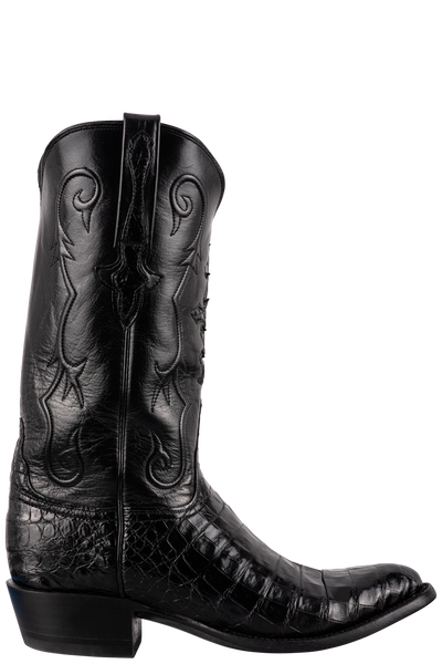 black alligator lucchese boots