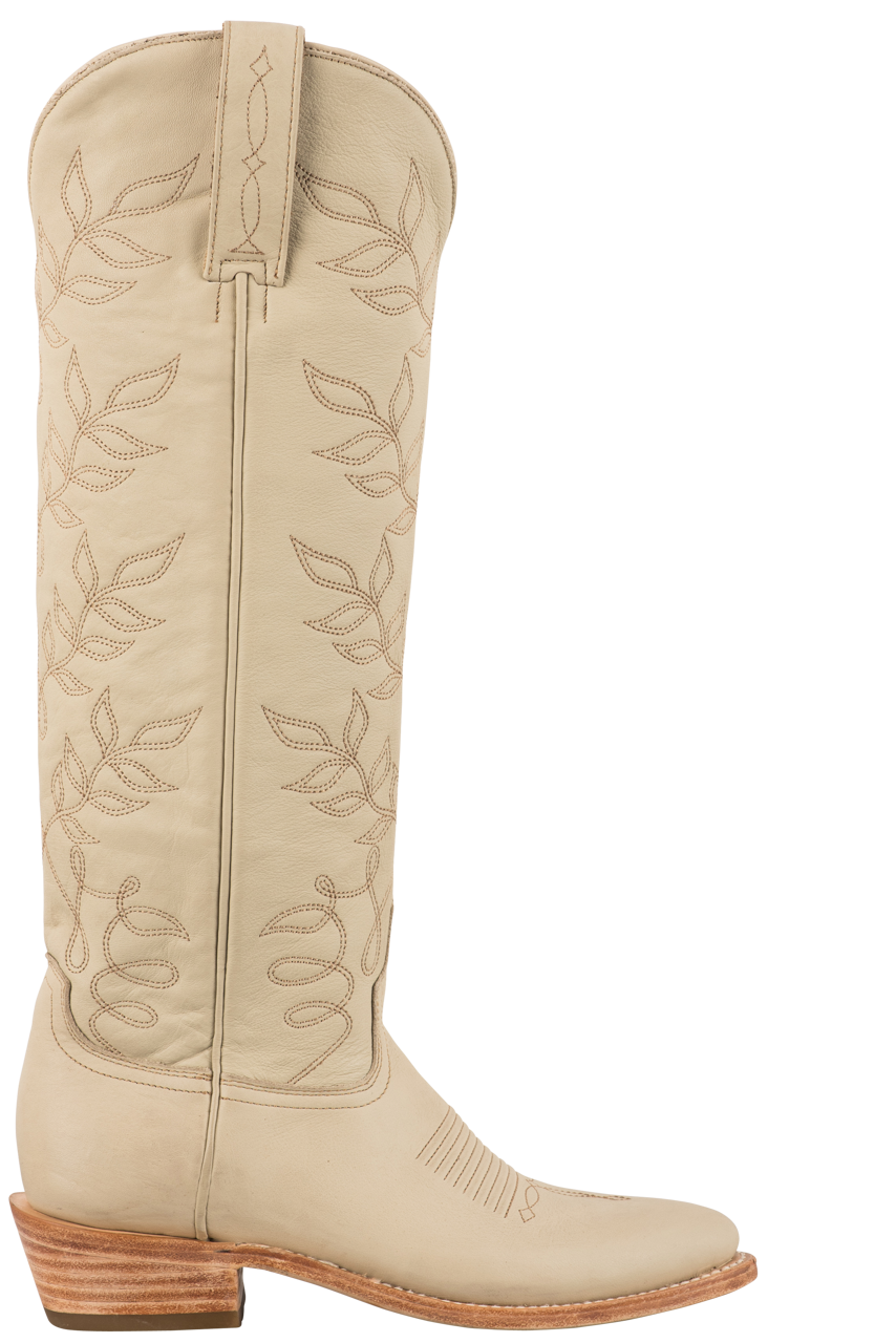 Lucchese Women's Cream Willow Cowgirl Boots
