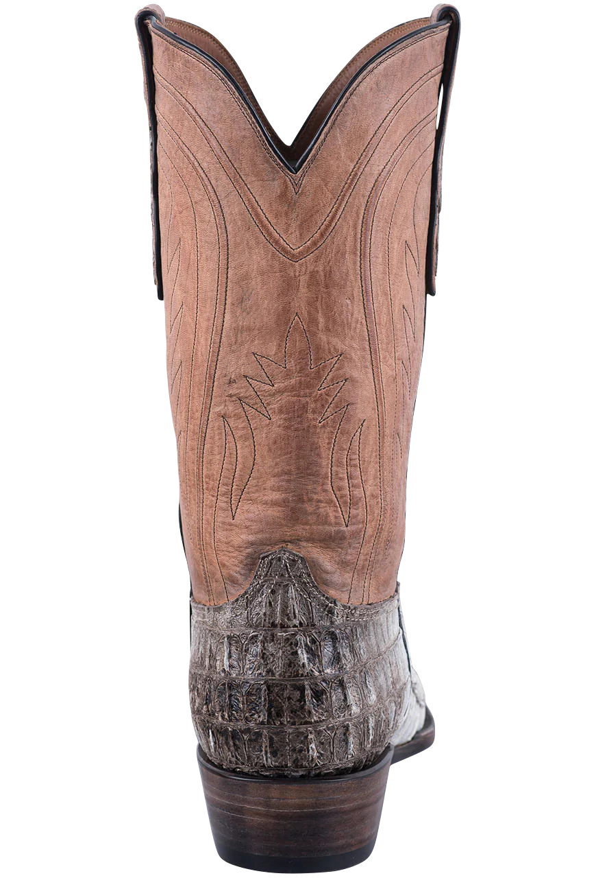 Black Jack Men's Caiman Tail Exclusive Cowboy Boots - Natural