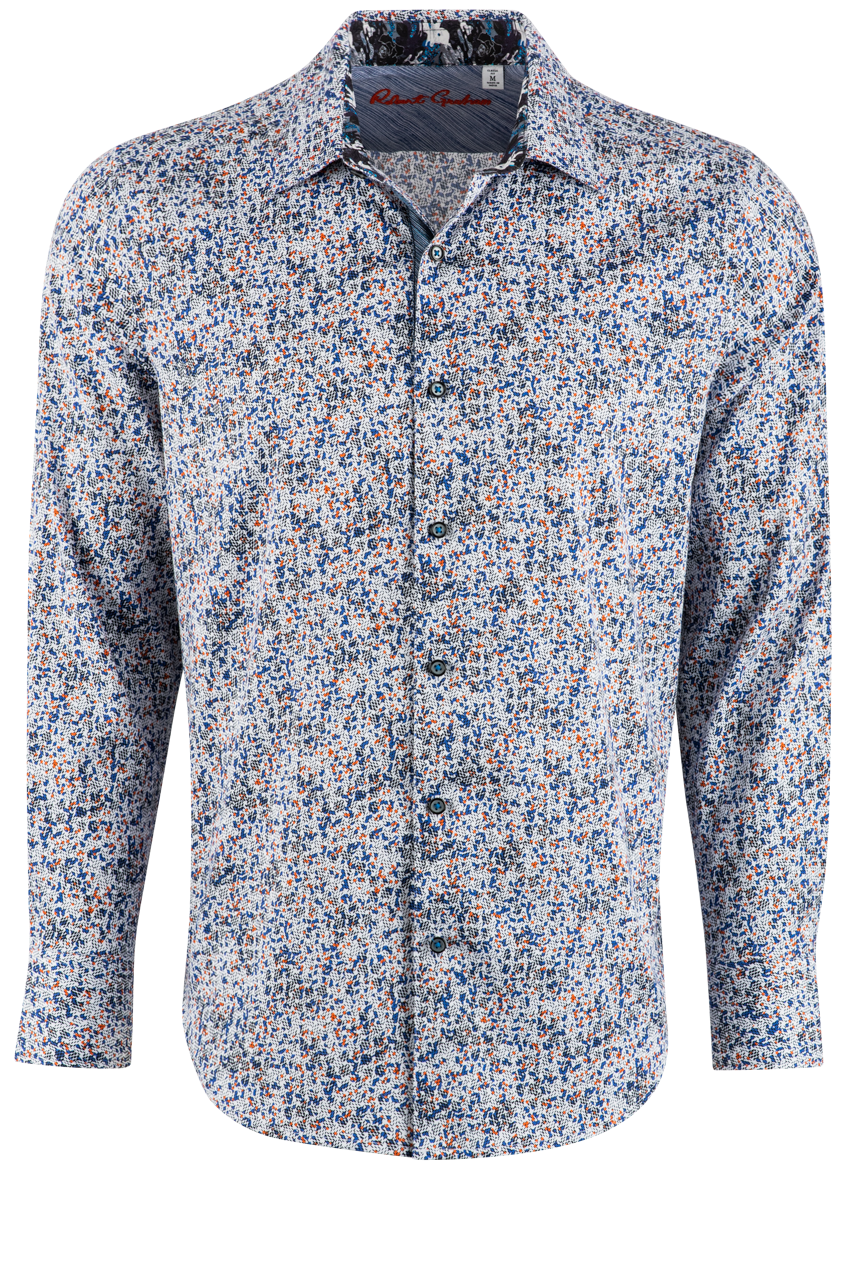 Robert Graham Twisted Reel Long Sleeve Button-Front Shirt