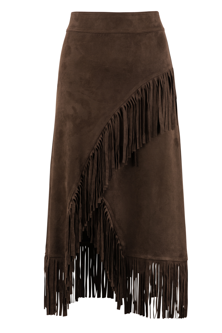 W.A.Y. Fringe Wrap Skirt - Cowgirl Delight