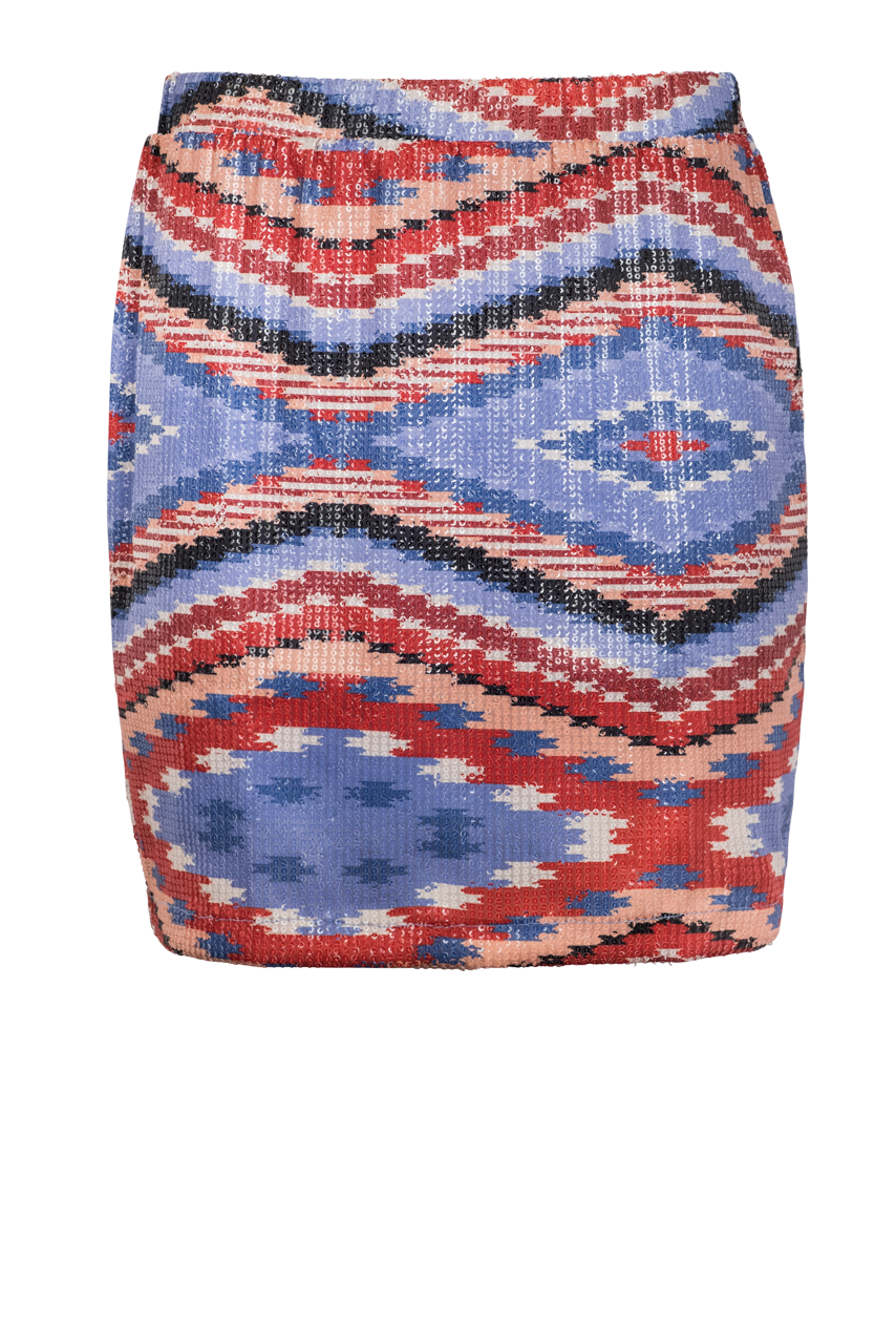 Double D Ranchwear Sierra Bonita Southwestern Print Sequin Skirt