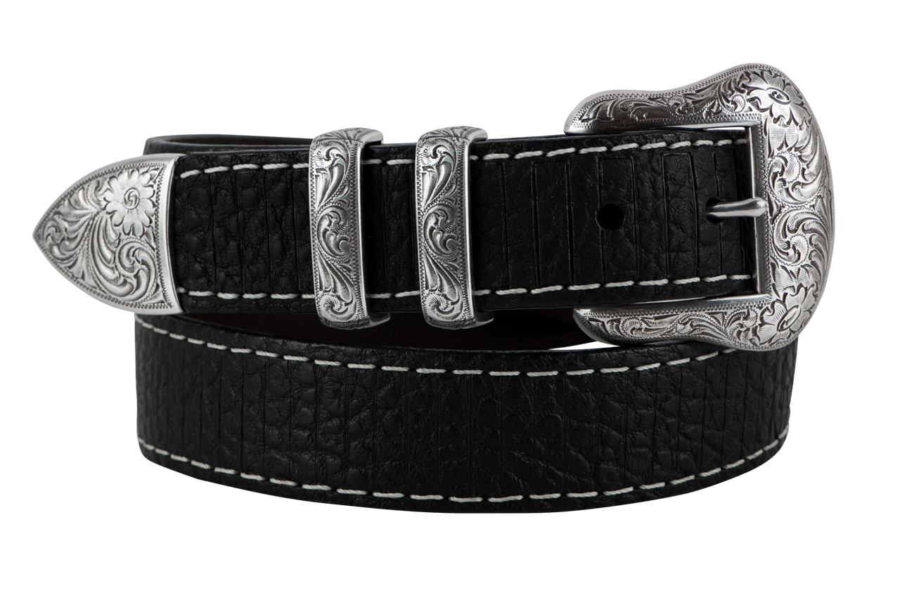 Catera Croco Belt - Black by Brighton (Sizes 32-42)