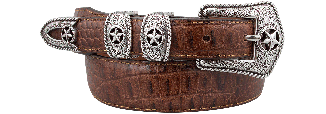 #1 Western Belt | Imperfect Gun Belt Buckle | Western Brown Belts Brown / 34 | Modern Cowboy Belts for Men | Obscure Belts