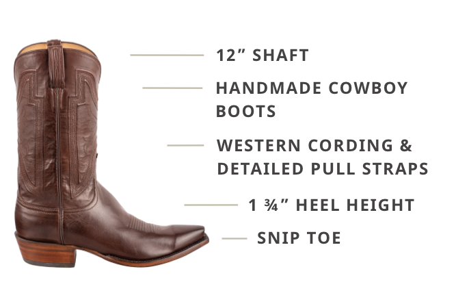 Lucchese Men's Baby Buffalo Whiskey Collins Cowboy Boots | Pinto Ranch