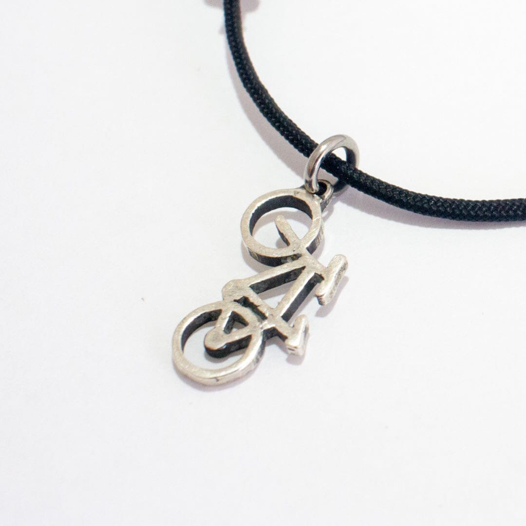 Sterling silver bicycle charm anklet