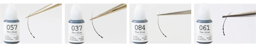 Optimal image of eyelash extension glue application