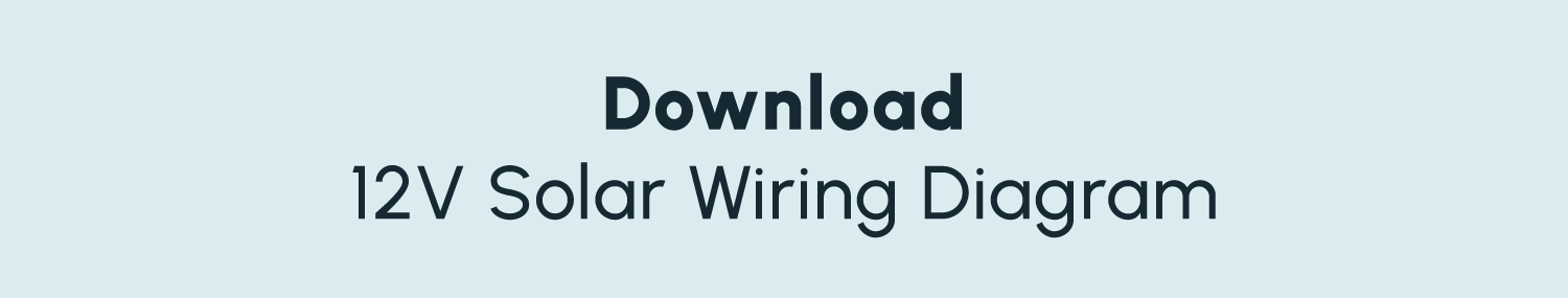 A light blue button to download a PDF version of the above 12V solar panel wiring diagram