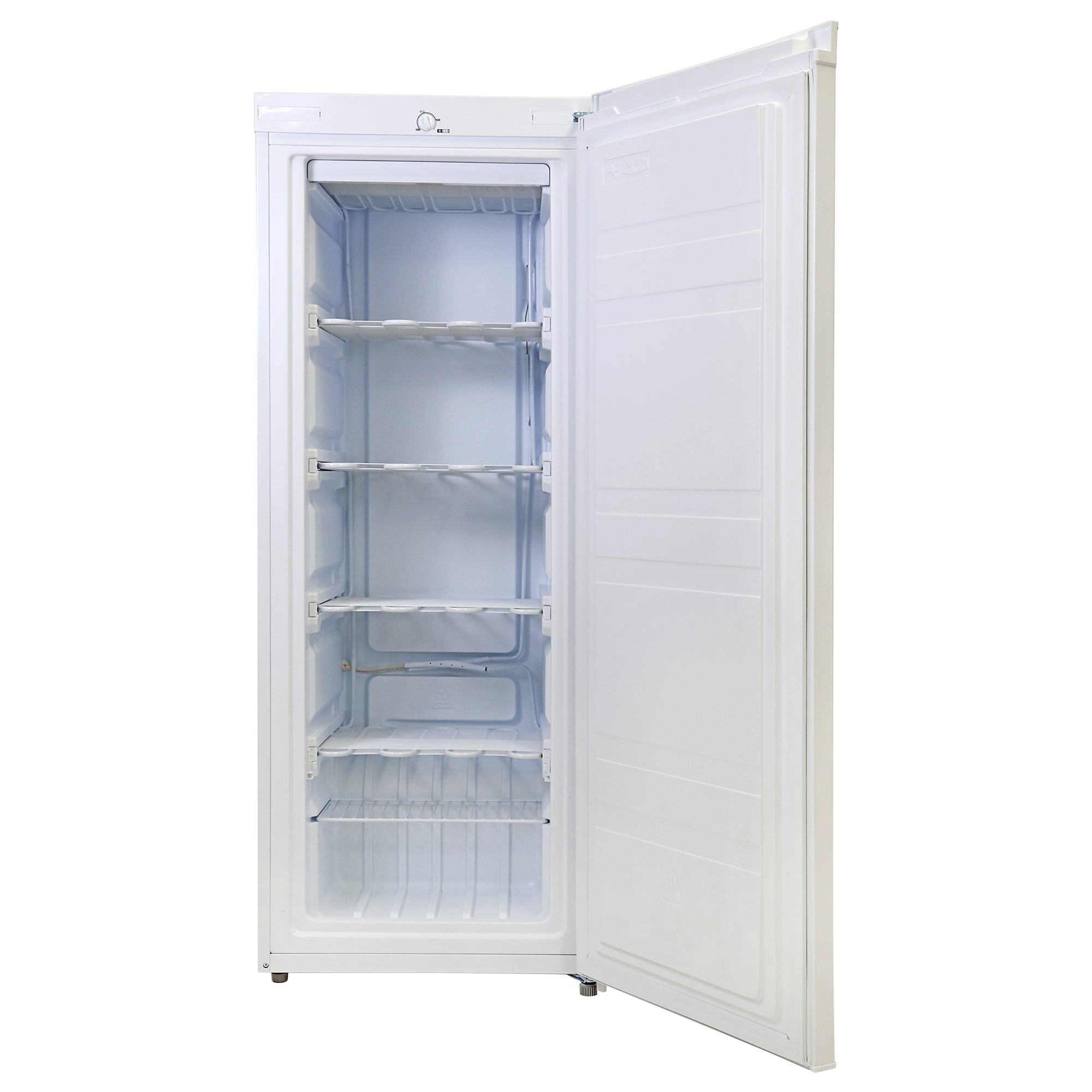 Koolatron Compact Upright Freezer, 5.3 cu ft (150L), White, Manual Defrost Design, Space-Saving Flat Back, Reversible Door, for  - Koolatron Canada product image