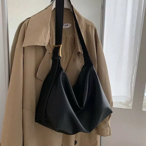 Vintage PU Leather Boston Handbag: Stylish Shoulder Crossbody Bag for Women