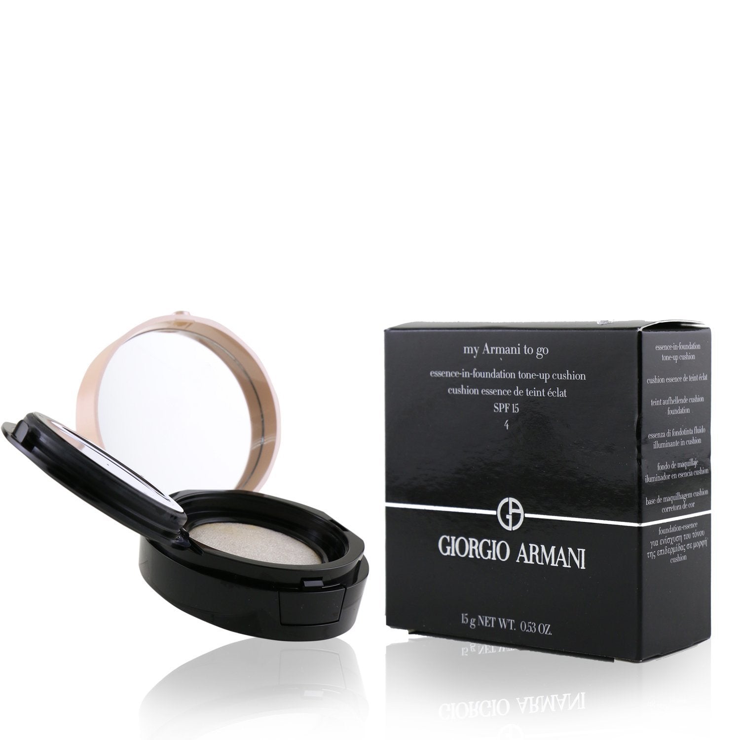 Giorgio Armani My Armani To Go Essence In Foundation Tone Up Cushion SPF 15  - # 4 – Fresh Beauty Co. New Zealand