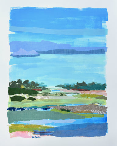 Cooper River Quilt by Karin Olah, Poster image for 2023 Art on the Beach Charleston to be held on Sullivans Island