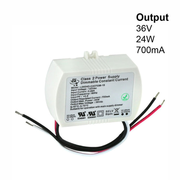 CCPSD series 25W Constant Current LED Driver - DiodeDrive - 1050mA - 14-24  VDC - IP65 Waterproof