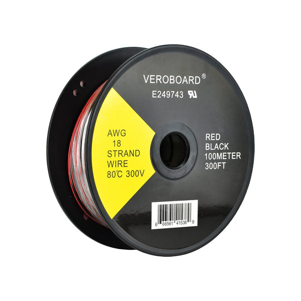 Remington Industries 18UL1007STRRED UL1007 18 AWG Gauge Stranded Hook-Up  Wire, 300V, 0.0403 Diameter, 100' Length, Red: : Tools & Home  Improvement