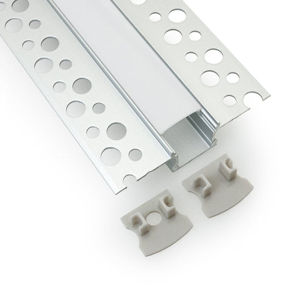 Profile made of aluminum as tube with internal track Ø 20mm in White Black  or Stainless steel color.