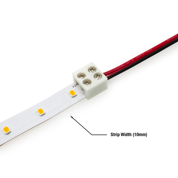 Connector Clip voor 10mm Ledstrip van strip naar draad